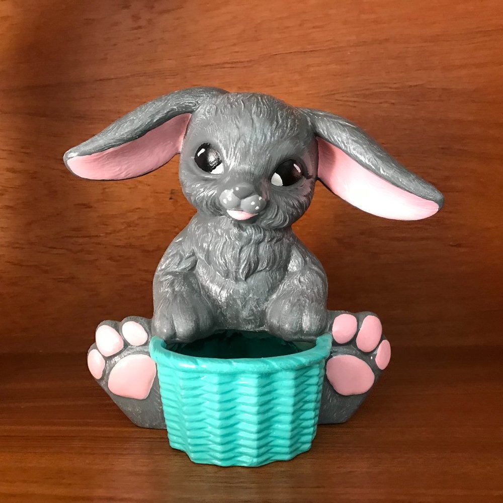 Bunny Rabbit Pottery Planter
